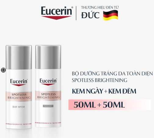Bộ dưỡng trắng ngày đêm Eucerin Spotless Brightening Day&Night Cream