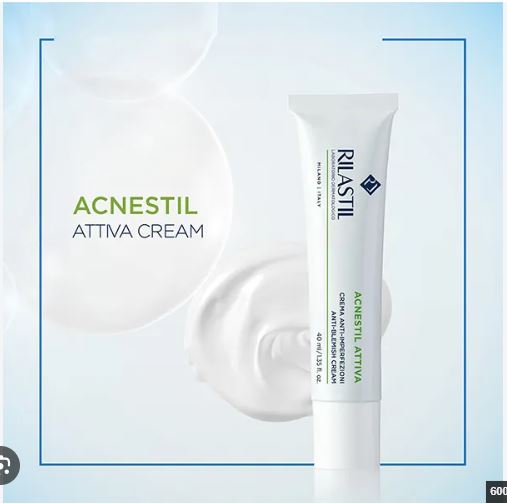 Kem dưỡng ẩm, kiềm dầu ngừa mụn dành cho da mụn Rilastil Acnestil Attiva Cream 40ml